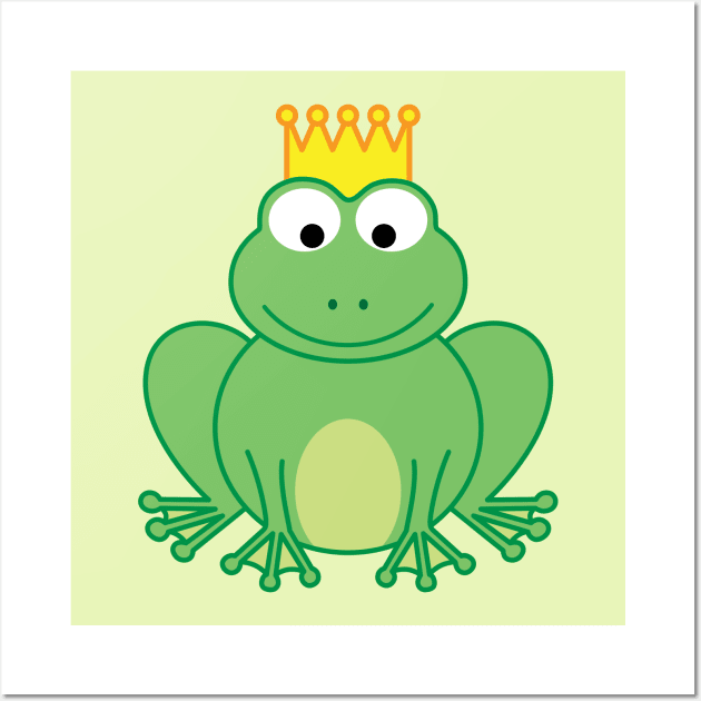 Frog Prince | by queenie's cards Wall Art by queenie's cards